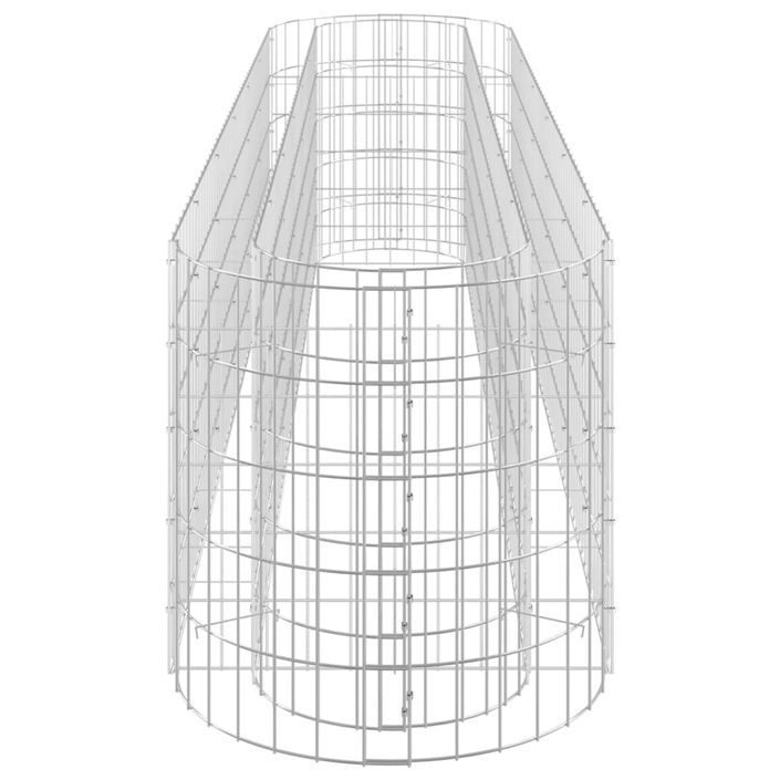 Lit surélevé à gabion Fer galvanisé 260x50x50 cm - Photo n°5