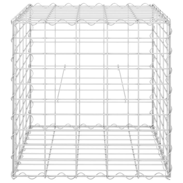 Jardinière cube à gabion Fil d'acier 50x50x50 cm - Photo n°3