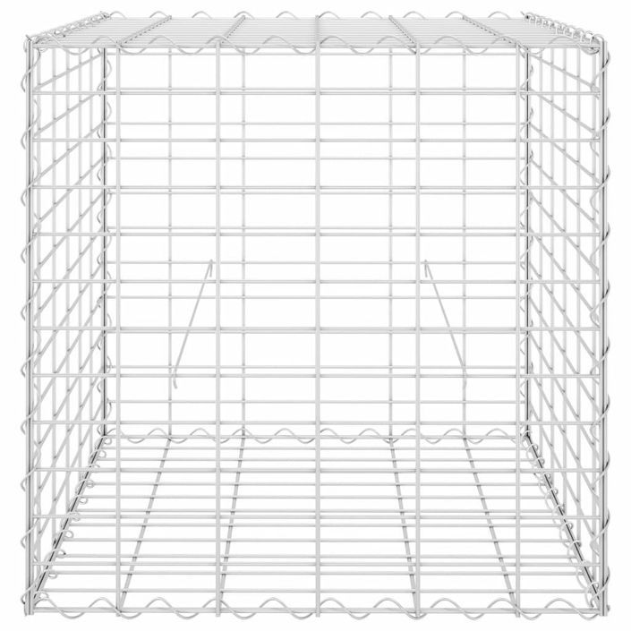 Jardinière cube à gabion Fil d'acier 60x60x60 cm - Photo n°3