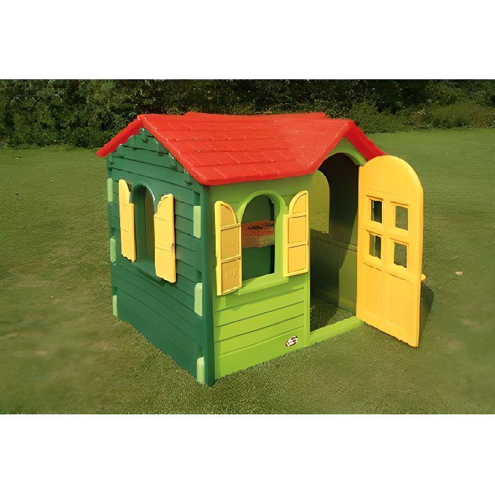 Little Tikes - Country Cottage Evergreen  Grande maison de plein air  Contient une cuisine, un téléphone & plus  2 ans et + - Photo n°1