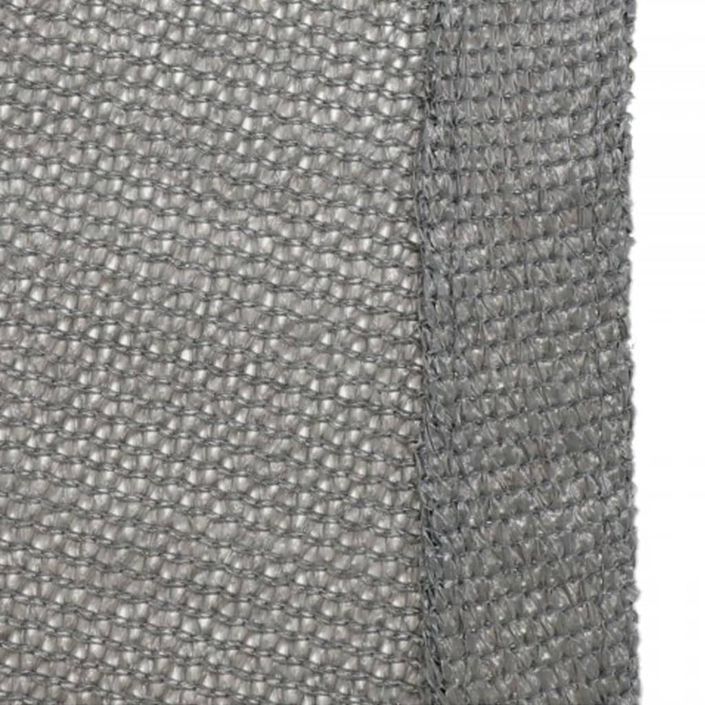 Livin'outdoor Tissu d'ombrage Iseo PEHD carré 3,6x3,6 m Gris - Photo n°3