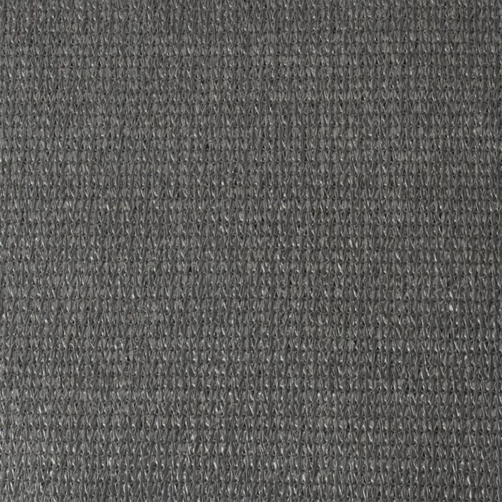 Livin'outdoor Tissu d'ombrage Iseo PEHD carré 3,6x3,6 m Gris - Photo n°5