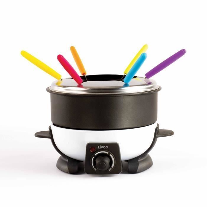 LIVOO DOC106 Appareil a fondue - Blanc et Noir - Photo n°2