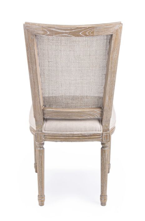 Lot de 2 chaises Lalia - Bois de Frêne naturel et tissu beige pour un style chic - Photo n°7