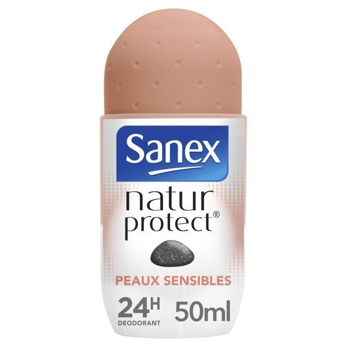 [Lot de 6] SANEX Déodorants Natur Protect peaux sensibles Pierre d'alun bille - 50 ml - Photo n°2