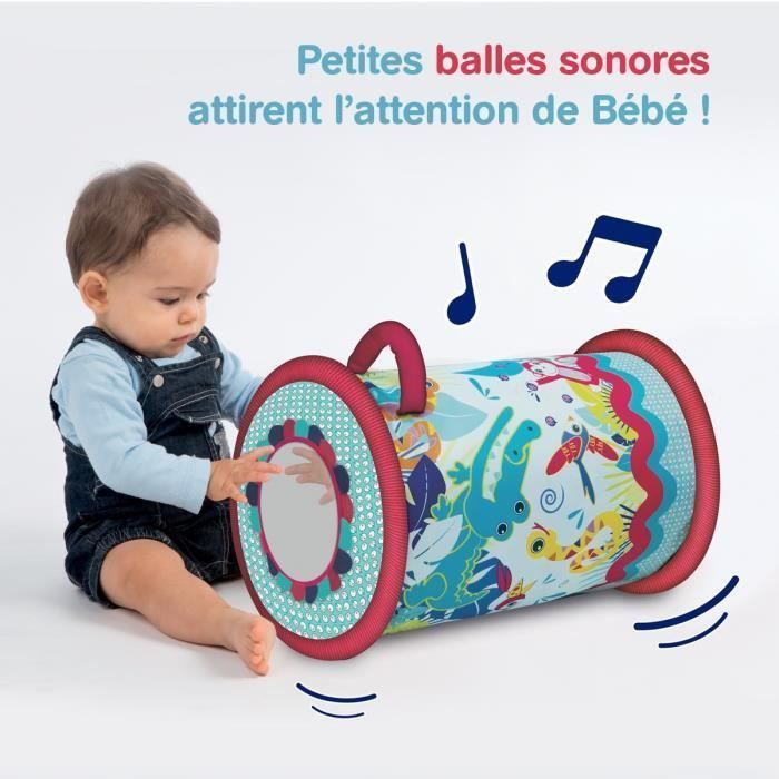 LUDI Rouleau de bébé - Tissu, polyester et PVC - 40 x 27 cm  A partir de 6 mois - Photo n°6