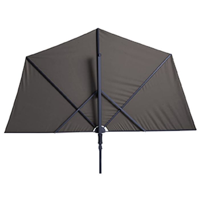 Madison Parasol de balcon Sun Wave 270x150 cm Gris clair - Photo n°4