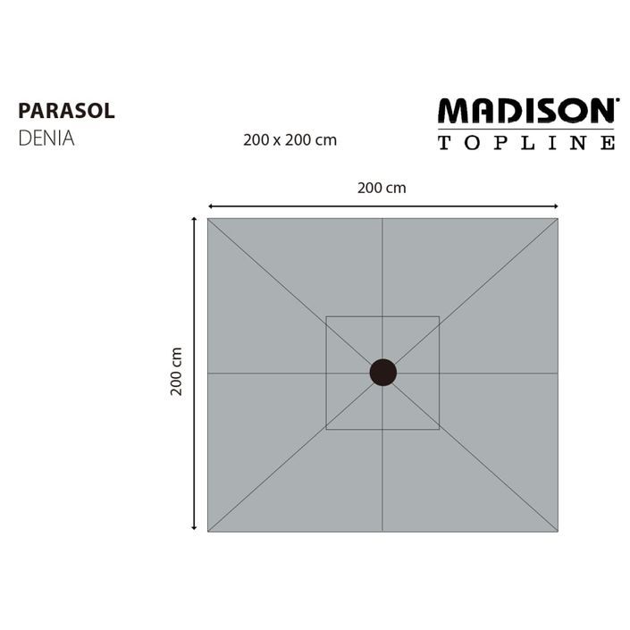 Madison Parasol de jardin Denia 200x200 cm vert - Photo n°7