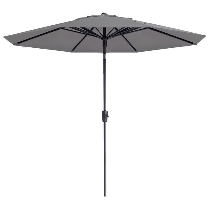 Madison Parasol Paros II Luxe 300 cm Gris clair - Photo n°1