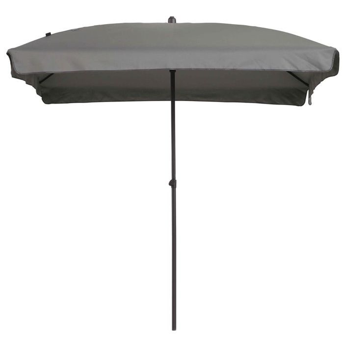 Madison Parasol Patmos Luxe Rectangulaire 210x140 cm Gris clair - Photo n°1