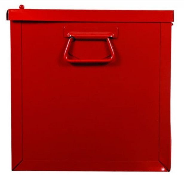 Malle de rangement avec plateau amovible métal rouge Bricodis H 60 - Photo n°3
