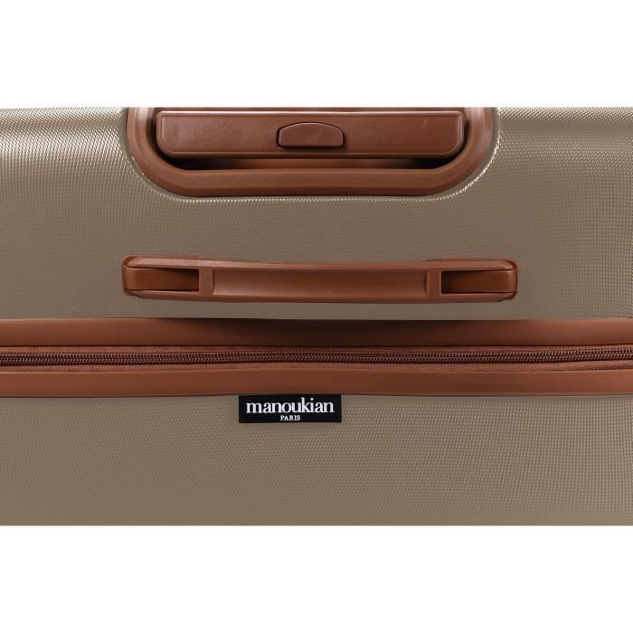 MANOUKIAN Valise Chariot ABS 4 Roues 72 cm Champagne - Photo n°3