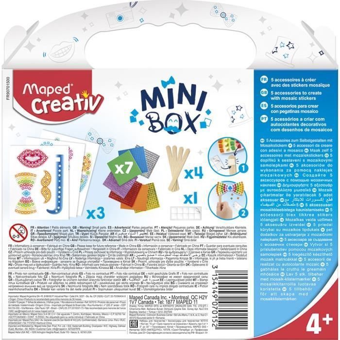 MAPED CREATIV - Mini Box - Stickers Mosaique Photobooth a construire - Photo n°2