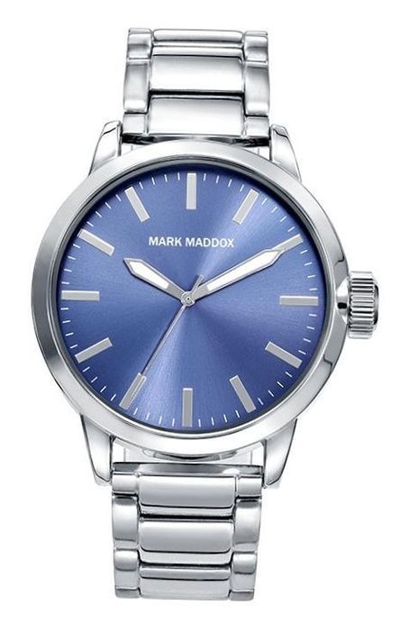 Mark Maddox Trendy Hm7009-37 - Case: Stainless Steel And Solid Metal - 42 Mm - Stainless Steel Bracelet - Water Resistant: 30 Meters - Photo n°1