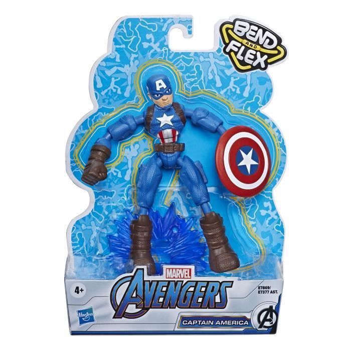 Marvel Avengers  Figurine Captain America Bend & Flex  15 cm - Photo n°6