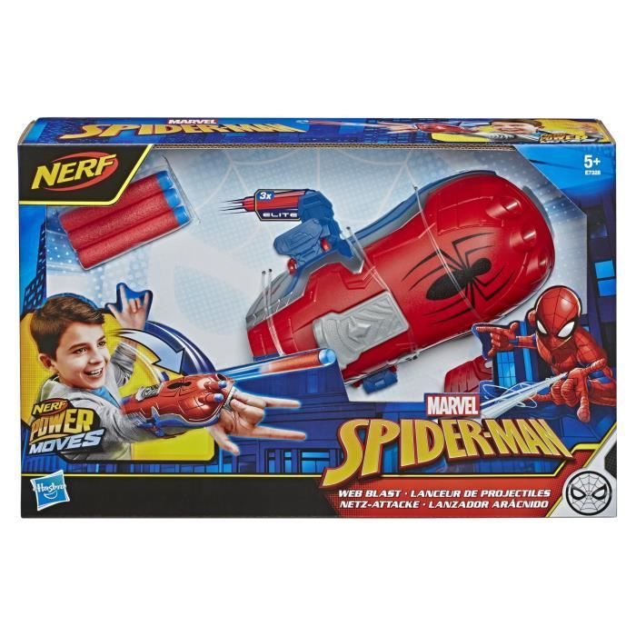 Marvel Spider-Man - Lanceur de projectiles - Nerf Power Moves - Accessoire de déguisement - Photo n°6