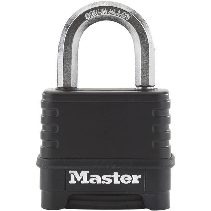 MASTER LOCK Cadenas Haute Sécurité [Combinaison] [Zinc] [Extérieur] M178EURD - Photo n°1