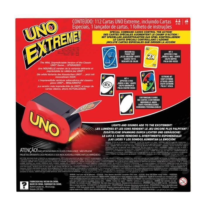 Mattel Games - Uno Extreme - Jeu de Cartes Famille - Des 7 ans - Photo n°4