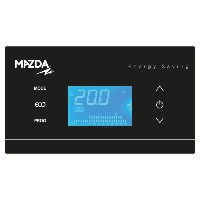 MAZDA Dual Kherr 1000 watts Radiateur Seche-serviettes électrique a inertie pierre - Programmable - Certifié NF - Garantie 3 ans - Photo n°3