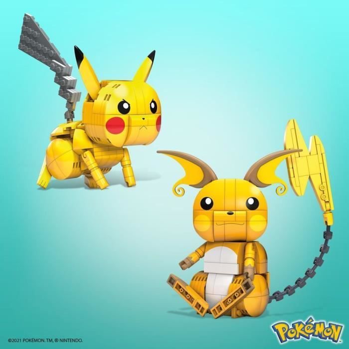Mega Construx - Pokémon Coffret Trio Évolution Pikachu - Jeu de construction - Des 7 ans - Photo n°4