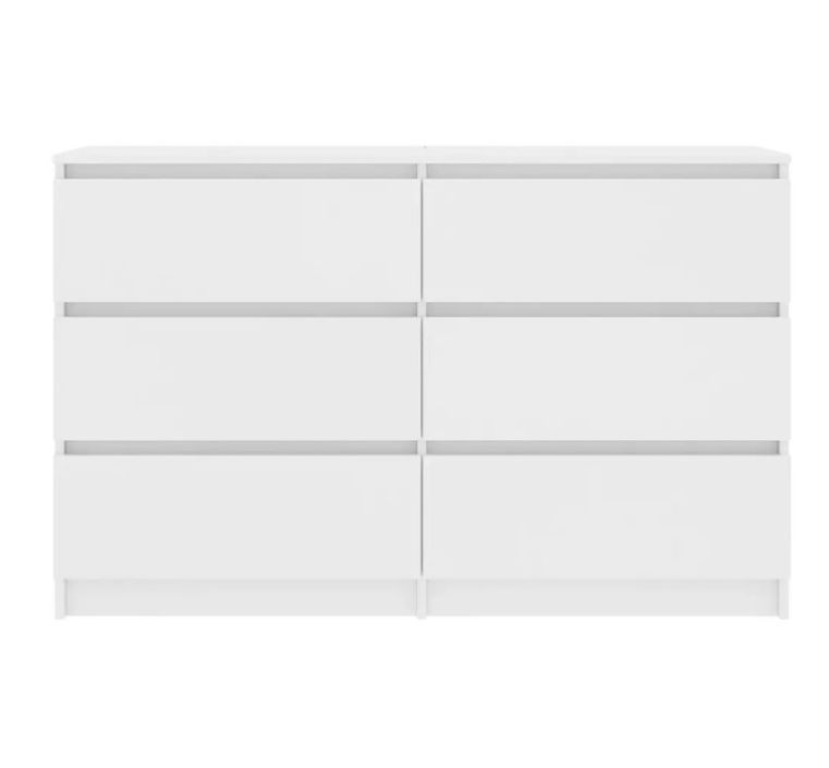 Meuble 6 tiroirs bois blanc Agency 120 cm - Photo n°4