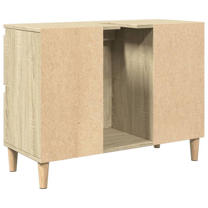 Meuble d'évier chêne sonoma 80x33x60 cm bois d'ingénierie - Photo n°8