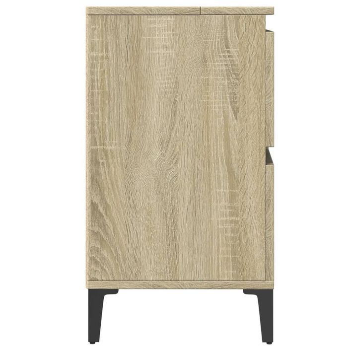 Meuble d'évier chêne sonoma 80x33x60 cm bois d'ingénierie - Photo n°7