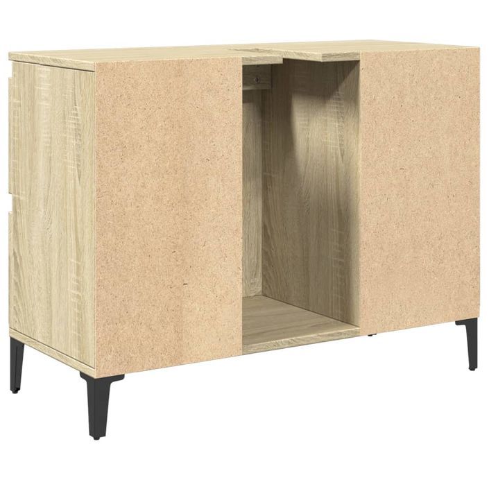 Meuble d'évier chêne sonoma 80x33x60 cm bois d'ingénierie - Photo n°8