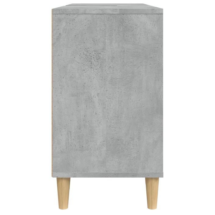 Meuble d'évier gris béton 80x33x60 cm bois d'ingénierie - Photo n°8