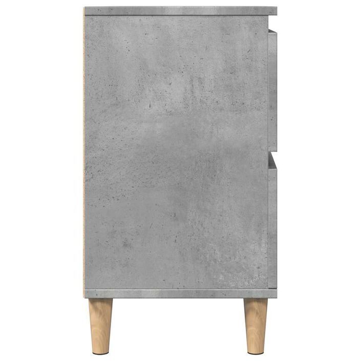 Meuble d'évier gris béton 80x33x60 cm bois d'ingénierie - Photo n°6