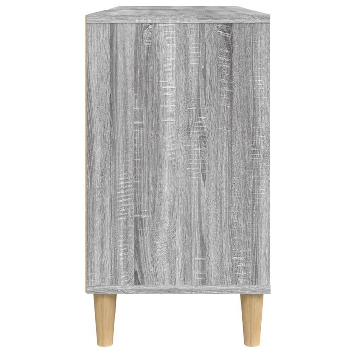 Meuble d'évier sonoma gris 80x33x60 cm bois d'ingénierie - Photo n°8