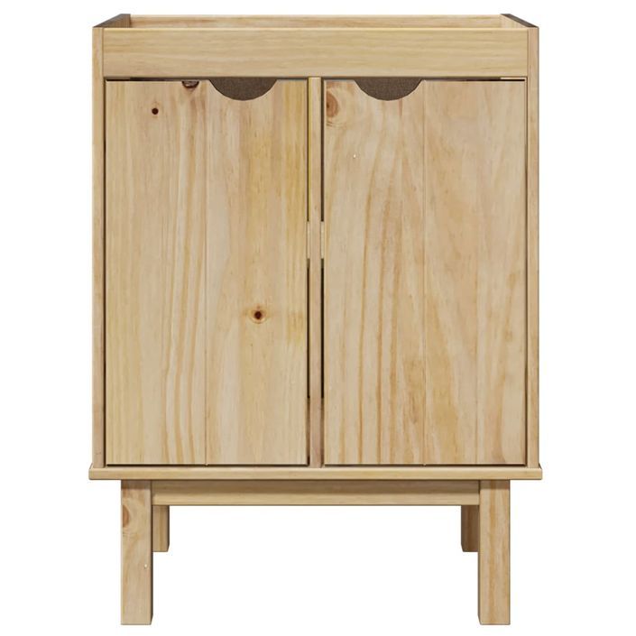 Meuble de lavabo de salle de bain OTTA 59x40x80 cm bois massif - Photo n°4