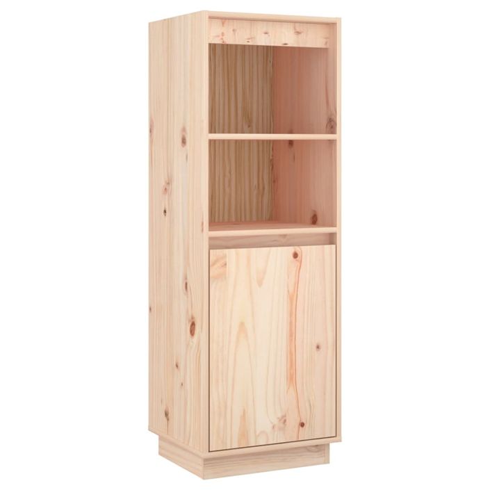 Meuble de rangement 1 porte 1 étagère Loupia 37 cm - Bois pin massif - Photo n°1