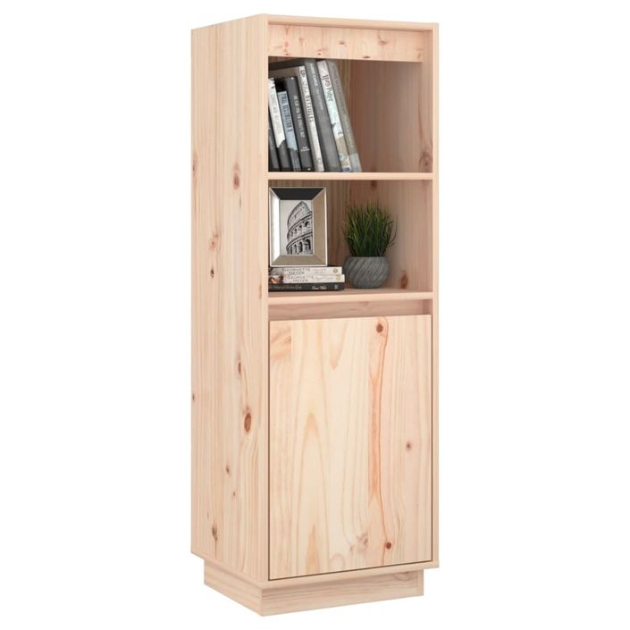 Meuble de rangement 1 porte 1 étagère Loupia 37 cm - Bois pin massif - Photo n°2