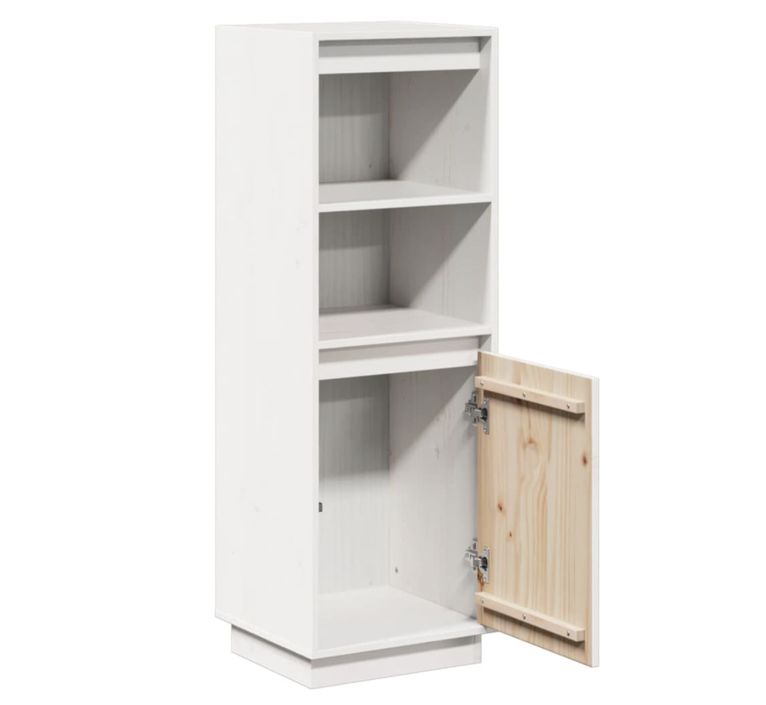 Meuble de rangement 1 porte 1 étagère Loupia 37 cm - Bois pin massif - Photo n°8