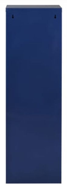 Meuble de rangement 4 tiroirs métal bleu nuit nacré Nolan - Photo n°3