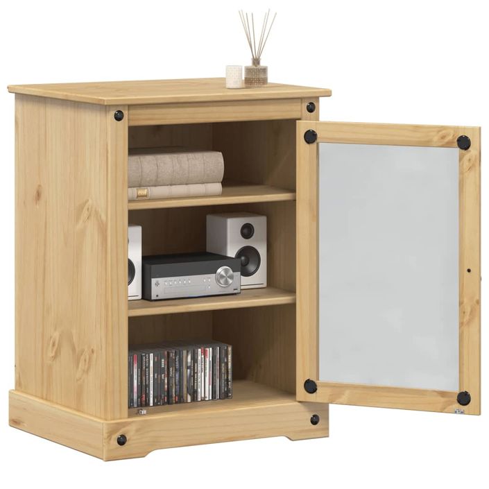 Meuble HiFi Corona 60x50x82 cm bois de pin massif - Photo n°1