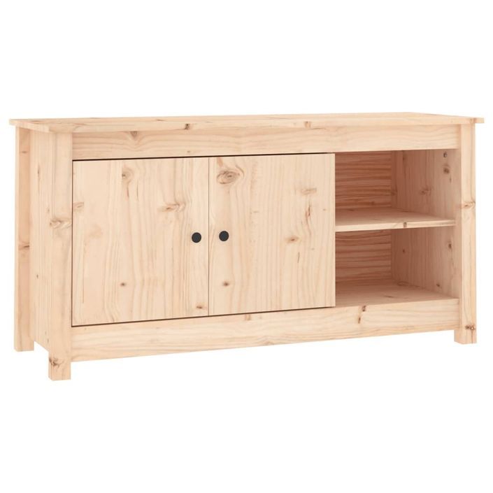 Meuble TV 103x36,5x52 cm Bois de pin massif - Photo n°2