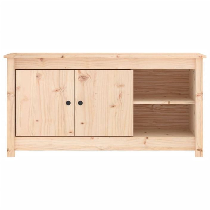 Meuble TV 103x36,5x52 cm Bois de pin massif - Photo n°3