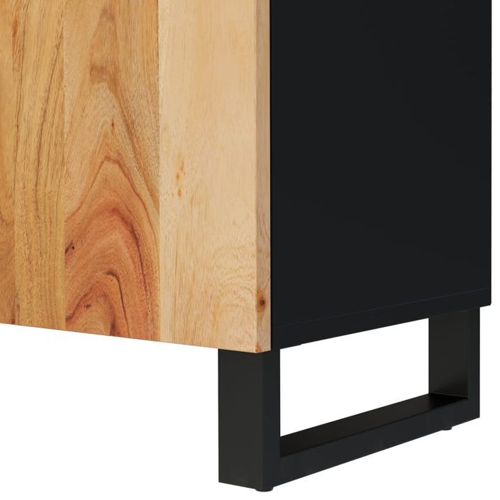 Meuble TV 105x33,5x46 cm bois d'acacia solide et d'ingénierie - Photo n°6