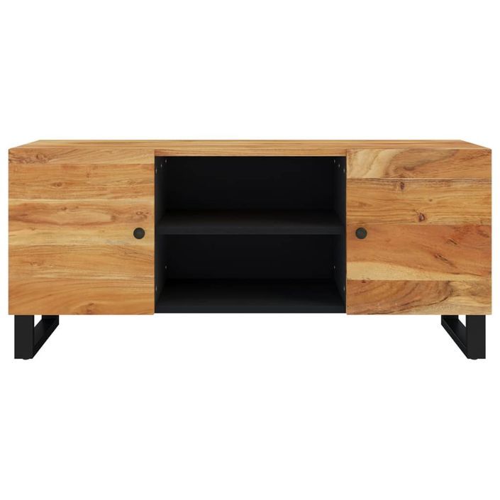 Meuble TV 105x33x46 cm Bois d'acacia massif - Photo n°4