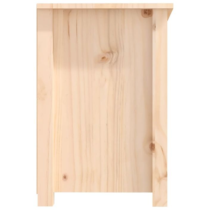 Meuble TV 114x35x52 cm Bois de pin massif - Photo n°8