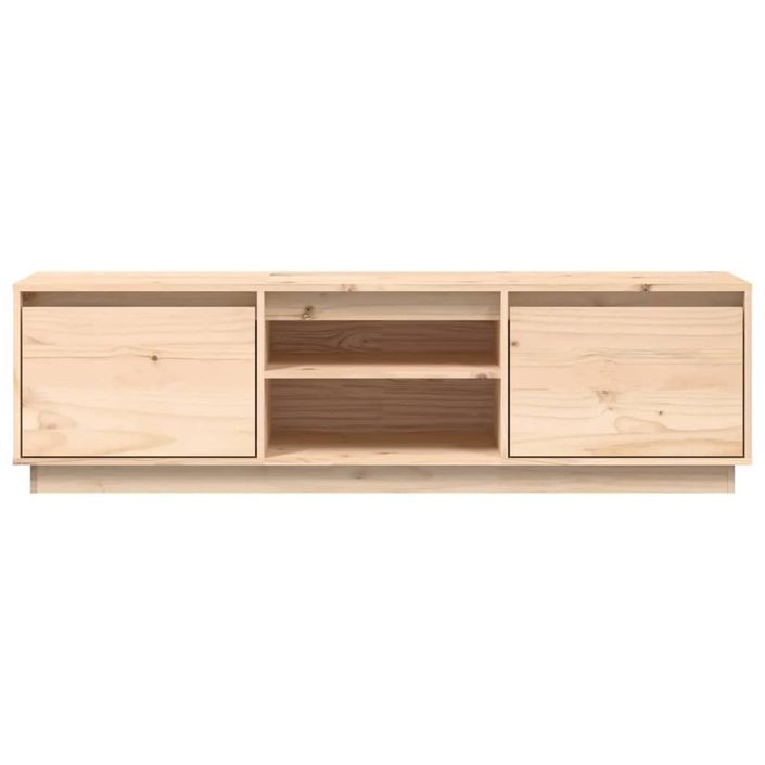 Meuble TV 140x35x40 cm Bois de pin massif - Photo n°6