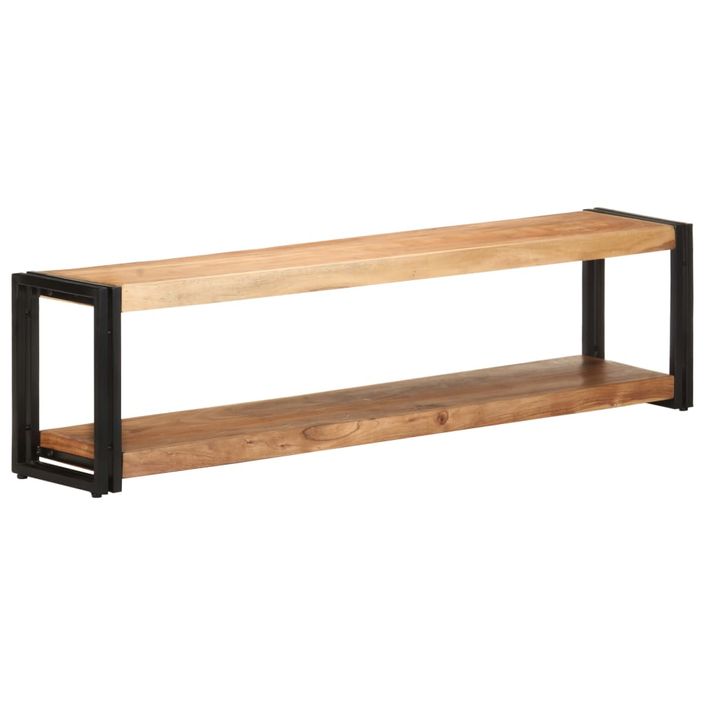 Meuble TV 150x30x40 cm Bois d'acacia massif 3 - Photo n°9