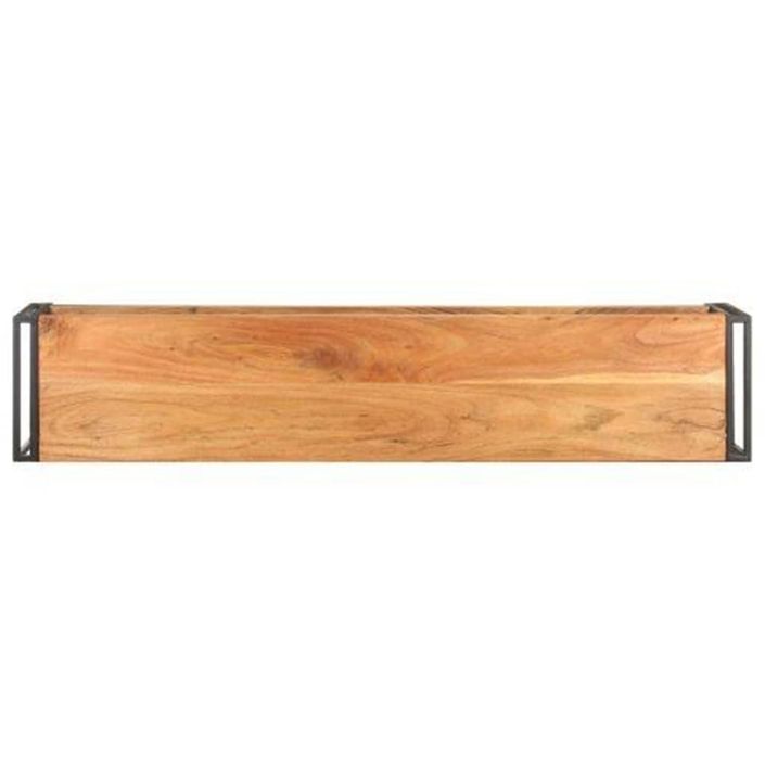 Meuble TV 150x30x40 cm Bois d'acacia massif - Photo n°3