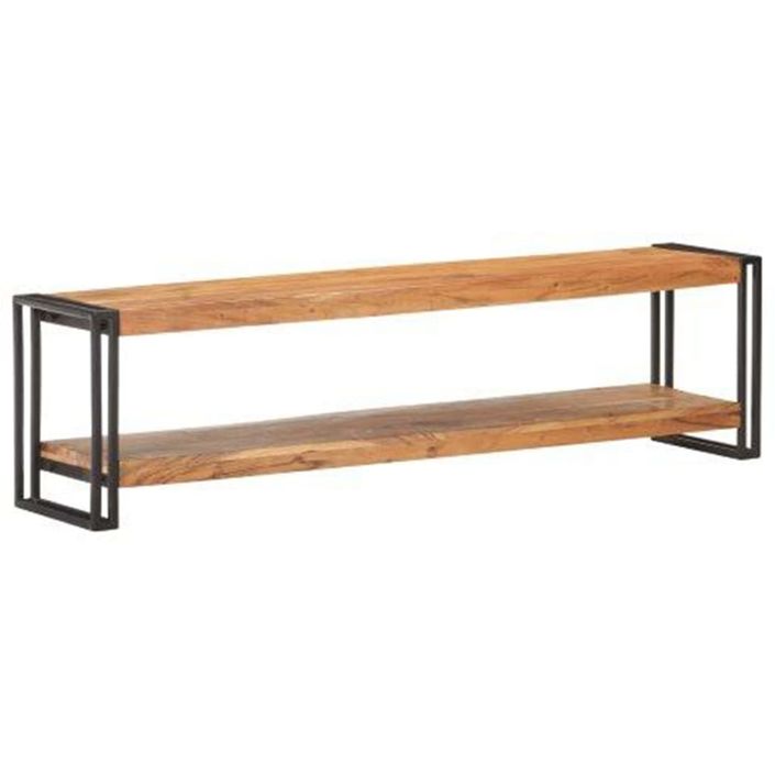 Meuble TV 150x30x40 cm Bois d'acacia massif - Photo n°7