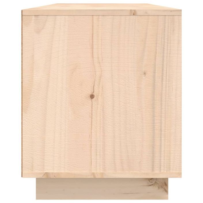 Meuble TV 156x37x45 cm Bois de pin massif - Photo n°8