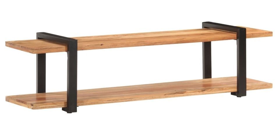 Meuble TV 160x40x40 cm Bois d'acacia massif - Photo n°1