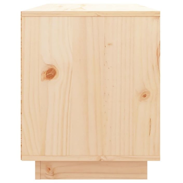 Meuble TV 74x35x44 cm Bois de pin massif - Photo n°5