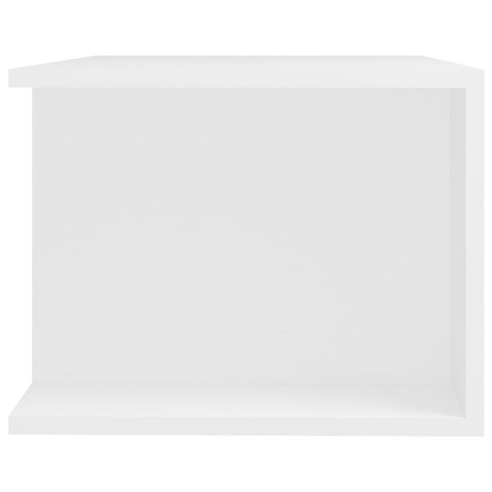 Meuble TV avec lumières LED Blanc 90x39x30 cm - Photo n°8